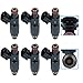 SCITOO Fuel Injectors Automotive Engine 4 Holes 8Pcs Replacement For Lexus For GX470 2003-2005,For Lexus For LX470 1998-2005,For Toyota For 4Runner 2003-2004,For Toyota For Tundra 2000-2004