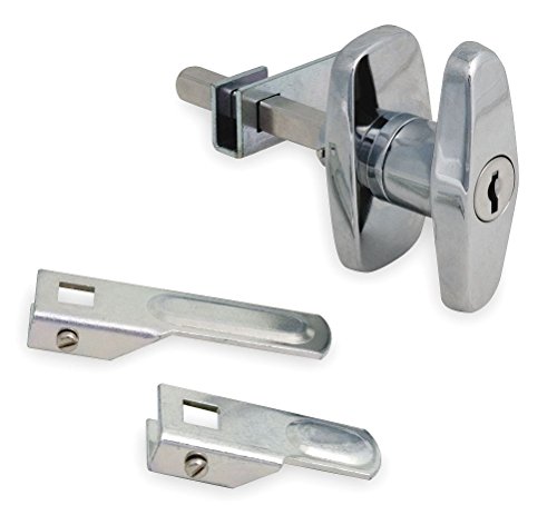 Cam Latch, Keyed, Chrome, T Handle