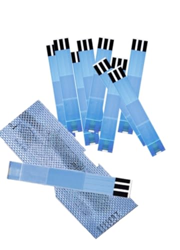 Test Strips, Made for Optium' Blood Glucose Monitors only, Pack of 100 Strips (Packaging May Vary), Individually Wrapped Strips for Easy Testing