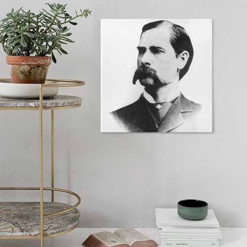 Cowboy américain Wyatt Earp toile décorative de bureau rétro 1923