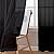 Simplebrand Black Sheer Curtains 84 Inches Long, Light Filtering Rod Pocket Solid Color Window Sheer Curtain Panels, Elegant Curtains & Drapes for Living Room, Bedroom 2 Panels (Black, 42" W x 84" L)