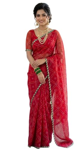 Image of Lado Rani Kota Doria Cotton Silk Flower Print sarees with blouse