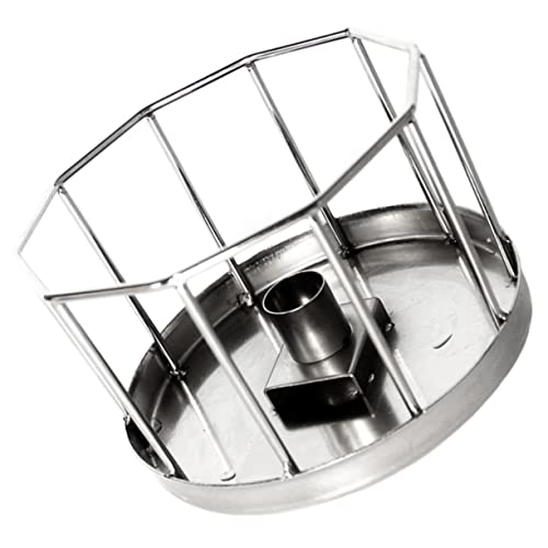 BCOATH Automatic Water Feeder Stainless Steel Reptile Dish Durable Non Spill Design for Tortoise Gecko Hydration for Pet Reptiles Easy to Use
