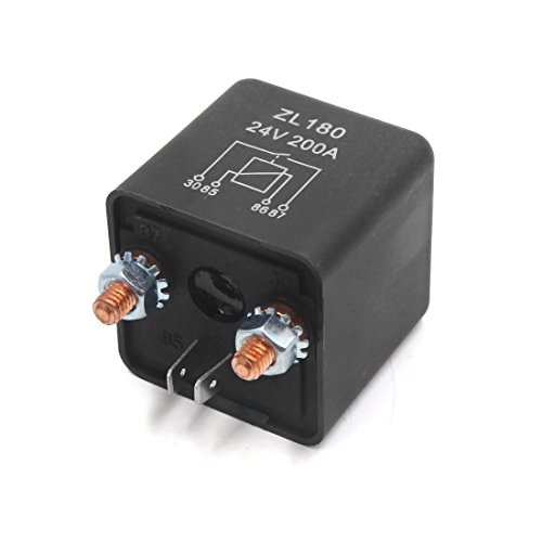 Relais de puissance 24V 200A noir pour l'automobile et les bateaux