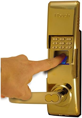 1Touch Evo3 High Capacity Keyless Fingerprint Door Lock (Polished Brass)
