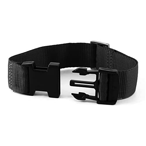 Fa.Volmer ® Riemenverlängerung für unsere Gürteltaschen-Modelle Barcelona, Portland, Palma und Denver - Verlängerung um min. 26 bis max. 43 cm (Schwarz)