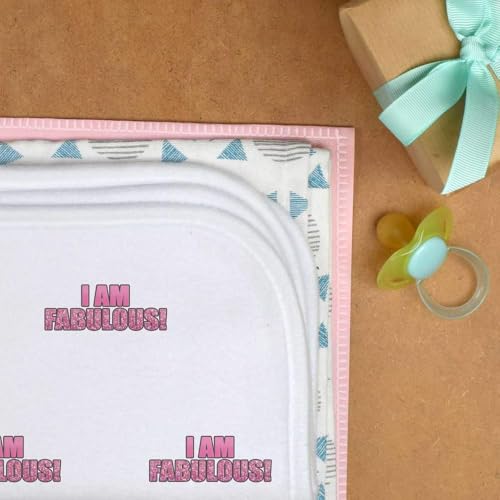 Azeeda 'I Am Fabulous' Baby Burp/Wash Cloth (BC00030989)3