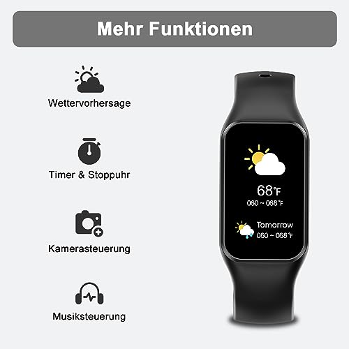 Blackview Smartwatch Herren Damen, Wasserdicht Fitnessuhr 1,47 Zoll Farbdisplay, Fitness Tracker mit Schrittzähler Schlafmonitor Herzfrequenz, Sportuhr mit 24 Sportmodi Smart Watch für Android iOS – Bild 7