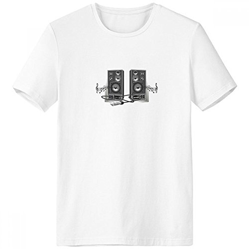 T-shirt musique ras du cou blanc idéal pour les concerts et les sorties estivales