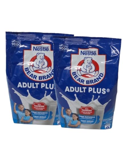 Bear Brand Adult Plus Powdered Milk Drink 900 grams per pack (2 x 900 grams)