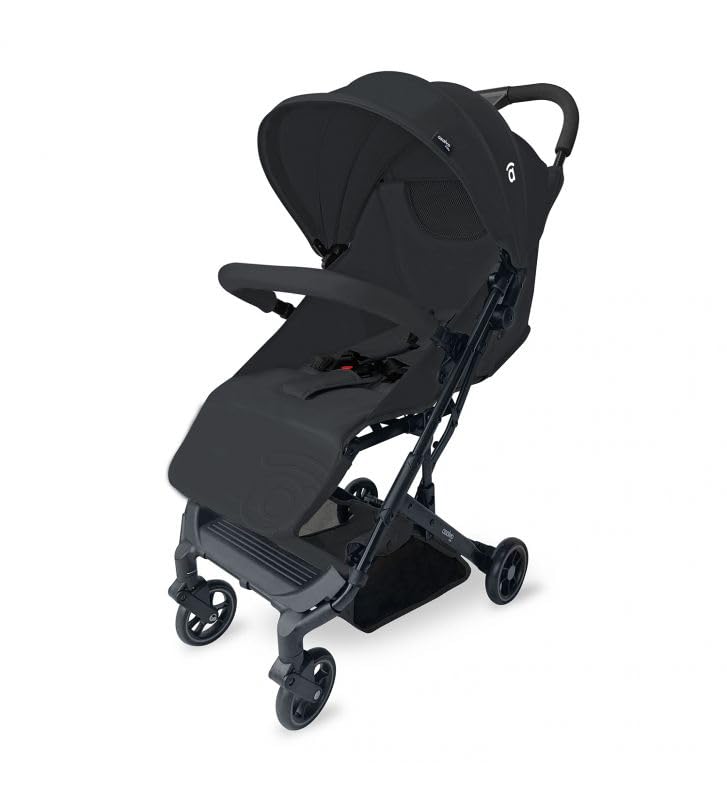 Asalvo TUMBUCTÚ Travel System, Carrito de bebé, Cochecito multifuncional, Silla de Auto Grupo 0+, Plegado Compacto con una Mano, Ligero, Seguridad y Comodidad, SPF50+, Carga máxima 23 kg, Negro