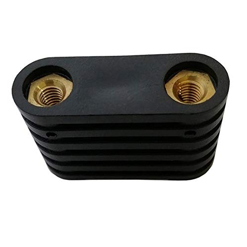 Lifyn2 Longboard Surfing Accessories Surfboard Fin Box 2 Pcs Windsurfing Black Plastic 2-Hole Insert Windsurf Board Footstrap Placement Kit Surfing Accessories Surfboard Single fin Box