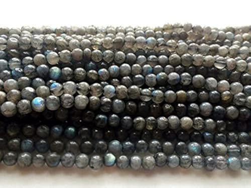 Labradorite plain round balls LKBEADS de 5.5mm pour création de collier
