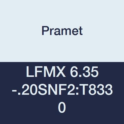 LFMX 6.35-.20SNF2:T8330 Carbide Indexable Part Off and Grooving Insert, Steel and Cast Iron Geometry, Overall Width 0.250", 1 Cutting Edge (Pack of 10)