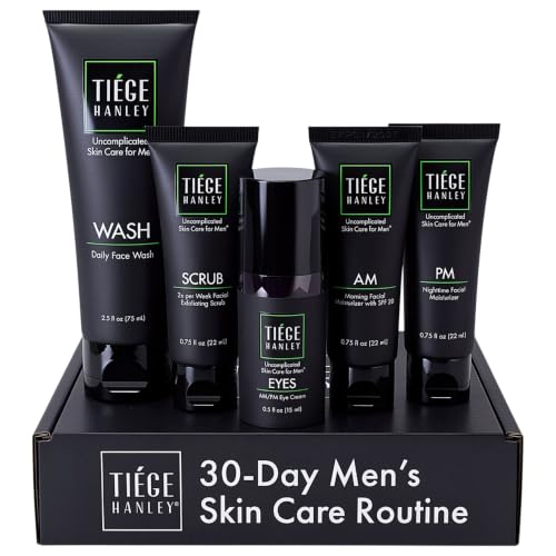 Tiege Hanley Advanced Men's Skin Care Set, 30-Day, 5 Piece Kit