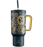 Meoky 24 Oz Tumbler With Handle And Straw – Insulated Stainless Steel Travel Mug, Leak-Proof, Keeps Cold 24 Hours