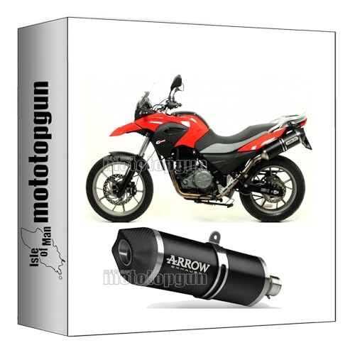 Escape Arrow Race-Tech negro de aluminio para moto BMW G650 GS 2011-2016