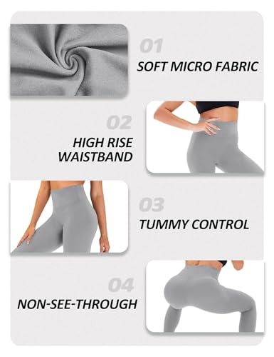 Image of ZOOSIXX High Waisted Leggings for Women Tummy Control Soft Workout Lounge Gym Pants