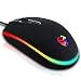 TuparGo 4-Button USB Wired Mouse LED Lights PC Desktop Laptop (Black)