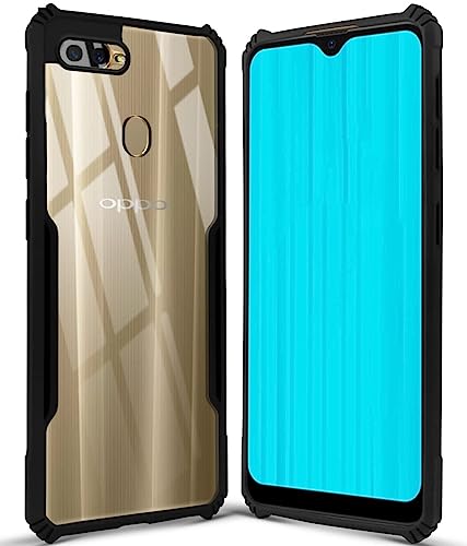 Image of Jkobi Back Cover Case for Realme 2 (Shockproof with Polycarbonate Clear Panel | Professional Black)