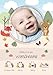 Produktbild PRINTALA Babyposter personalisiert mit Foto & Geburtsdaten | Posterdruck (Layout 7)