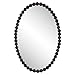 Uttermost Serna Oval Transitional MDF and Metal Mirror in Black