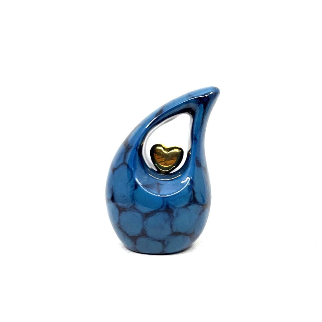 ERN Custom/Made to Order Tear Drop Small/Mini Urns for Human Ashes - Unique Mini Urn - Decorative Keepsake - 3 Inch Height โ image 1