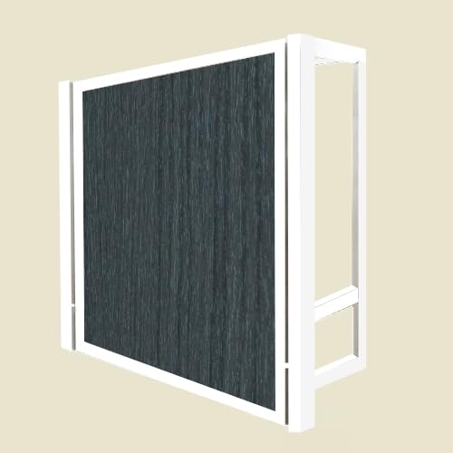 Monarka Cama abatible Vertical Modelo E-LOGIT (120x200 cm, Estructura Metálica en Blanco)