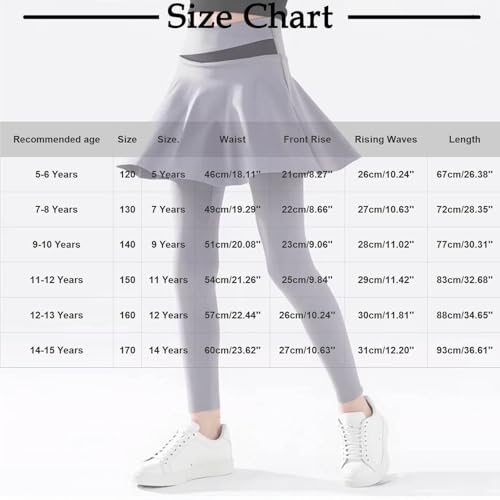 Beessbest Girls Tennis Skirted Leggings Athletic A-Line Pleated Skirts with Leggings Workout Active Golf Dance Yoga Pants3