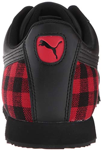 puma roma leather flannel