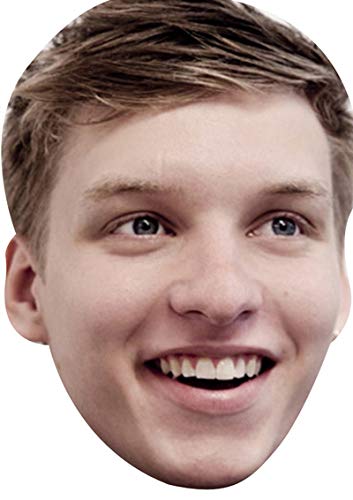 FoxyPrinting George Ezra Music Star 2018 Celebrity Cardboard Party Face Mask Fancy Dress