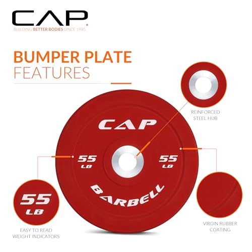 Image of CAP Barbell Rubber Olympic Bumper Plate | Multiple Options /Colors