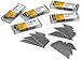 50Pcs Utility Knife Razor Blade Refill Replacement Double Sided Blades