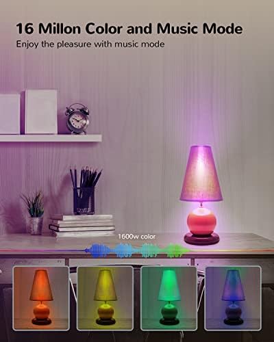 Porik Smart Alexa Light Bulb E27, LED Dimmable Wi-Fi RGB Color Bulb Works with Alexa, Google Home, Remote Control and Voice Control,Halloween Decorations, No Hub Required, 9W 220V, 2 PCS