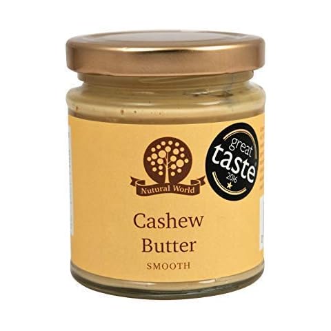 Nutural World - Smooth Cashew Nut Butter (170g) Great Taste Award Winner - 100% Pure Single Ingredient Cover