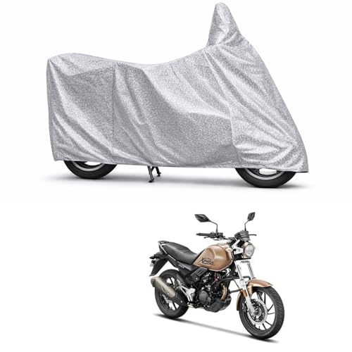 Image of 100% Waterproof Two Wheeler Body Cover Multi Layered Fabric Designed for Hero Xpulse 200T | Belt Buckle Lock | Silver Mag