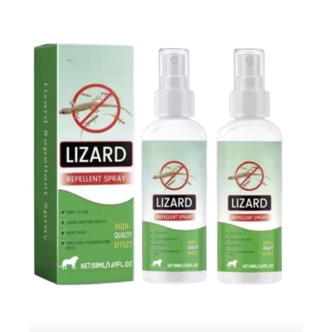 Lizard Repellent Spray, 50 ml - Pack of 2 Non-Toxic Formula, Long-Lasting Effect, Easy to Use, Safe for Pets & Children, Indoor Use-image-46