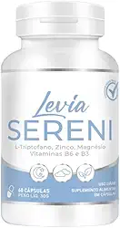 Levia Sereni 1 Pote c/ 60 Cápsulas - Suplemento Alimentar para Auxiliar no combate contra a Ansiedade, Insônia e Stress