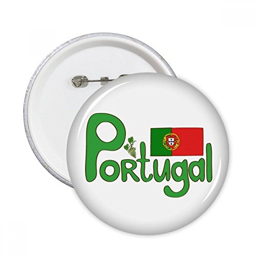 Badge Portugal XXL pin's rond pour customiser un sac ou une veste
