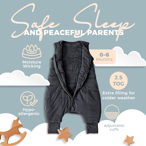Image of Sleeveless Soft Baby & Toddler Sleeping Sack, Breathable with Adjustable Feet Cuffs & Anti-Slip Grip