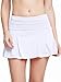 Falda Pantalón Deportiva de Tenis para Mujer Cintura Alta Falda para Correr Secado rápido Yoga Corto con Bolsillos Niñas Faldas Blanco S