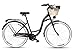 Goetze Bicicleta de ciudad retro vintage holandesa para mujer, ruedas de aluminio de 28 pulgadas, 3 velocidades, Shimano Nexus, freno de contrapedal, subida profunda, cesta con acolchado gratis.