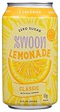 Swoon Classic Lemonade, Zero Sugar, Low Calories, Vegan Friendly, Kosher, Gluten Free & Non-GMO, 12 Fluid Ounce (Pack of 12)