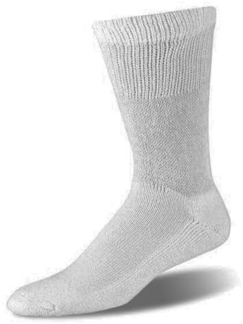 BH Trufit Medical Super Soft Adult Unisex Diabetic Socks (3 Pack) (White) by BH Medwear
