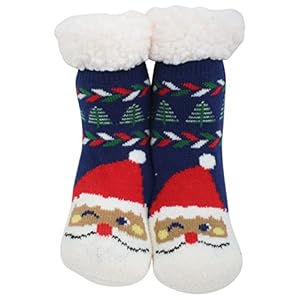 Atino Kids Festive Christmas Knitted Slipper Socks 10-2