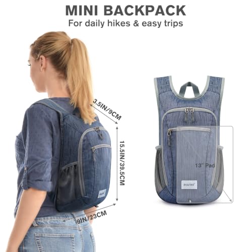 Image of G4Free 10L /15L Hiking Backpack Lightweight Packable Hiking Daypack Small Travel Outdoor Foldable Shoulder Bag
