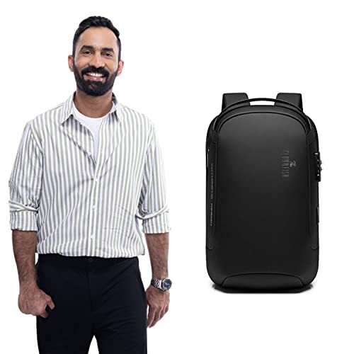 Image of THE CLOWNFISH Water Resistant Anti-Theft Unisex Travel Laptop Backpack with USB Charging and Password Number Lock
