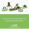 Catit Senses 2.0 Play Circuit Interactive Cat Toy - 8-Piece Closed-Track Ball Toy for All Breed Sizes