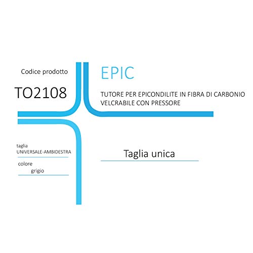Tutore per epicondilite in moltoprene velcrabile con pressore
