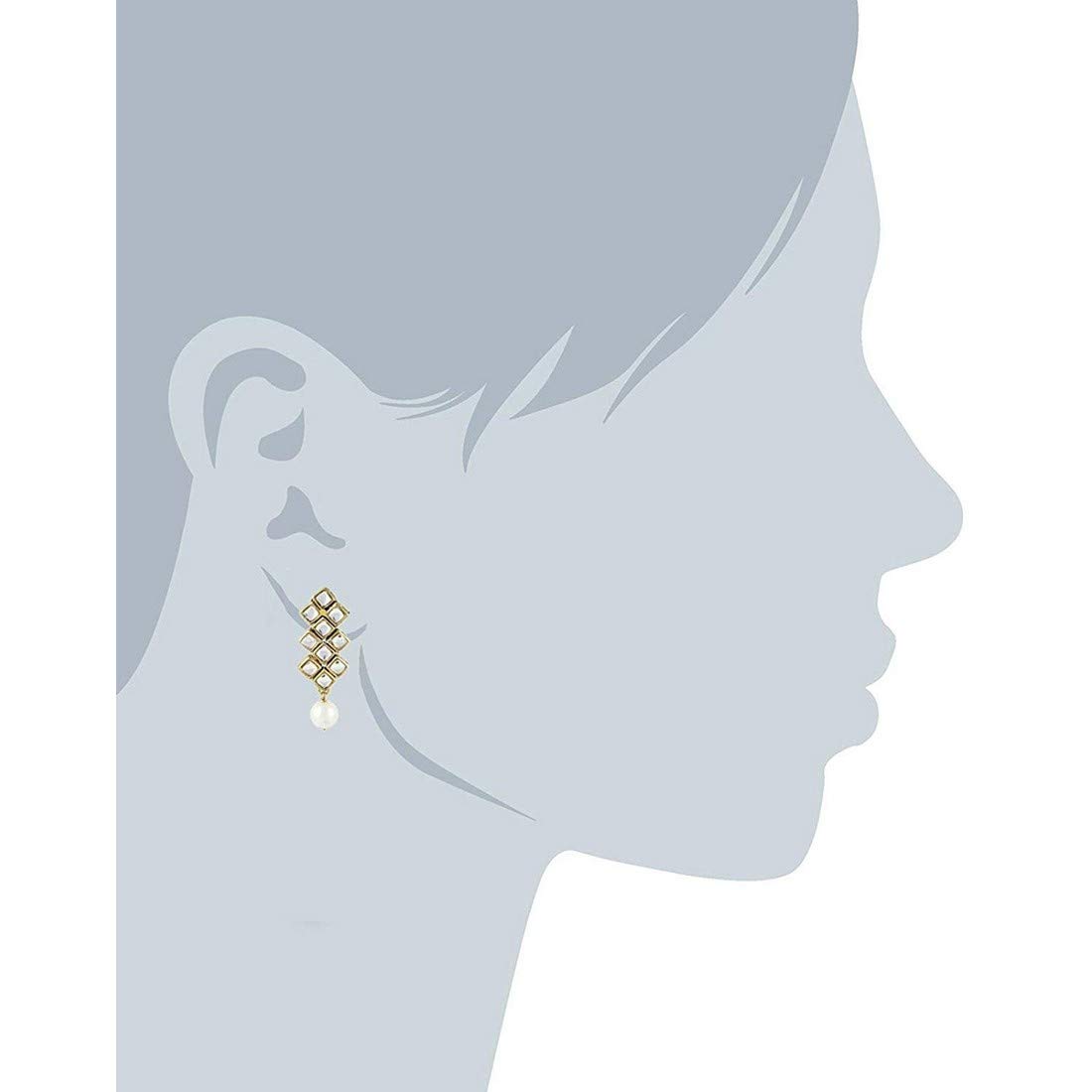 Kundan & Pearl Plated Jewellery Set, Design 5